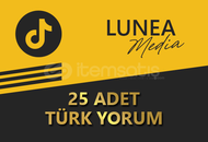 25 ADET TİKTOK ORGANİK TÜRK YORUM