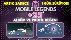 +25 Albüm & Profil Beğeni