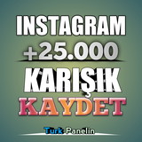 25 K kaydet İnstagram Karışık Anlık Organik