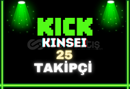 25 Kick TAKİPÇİ GARANTİLİ