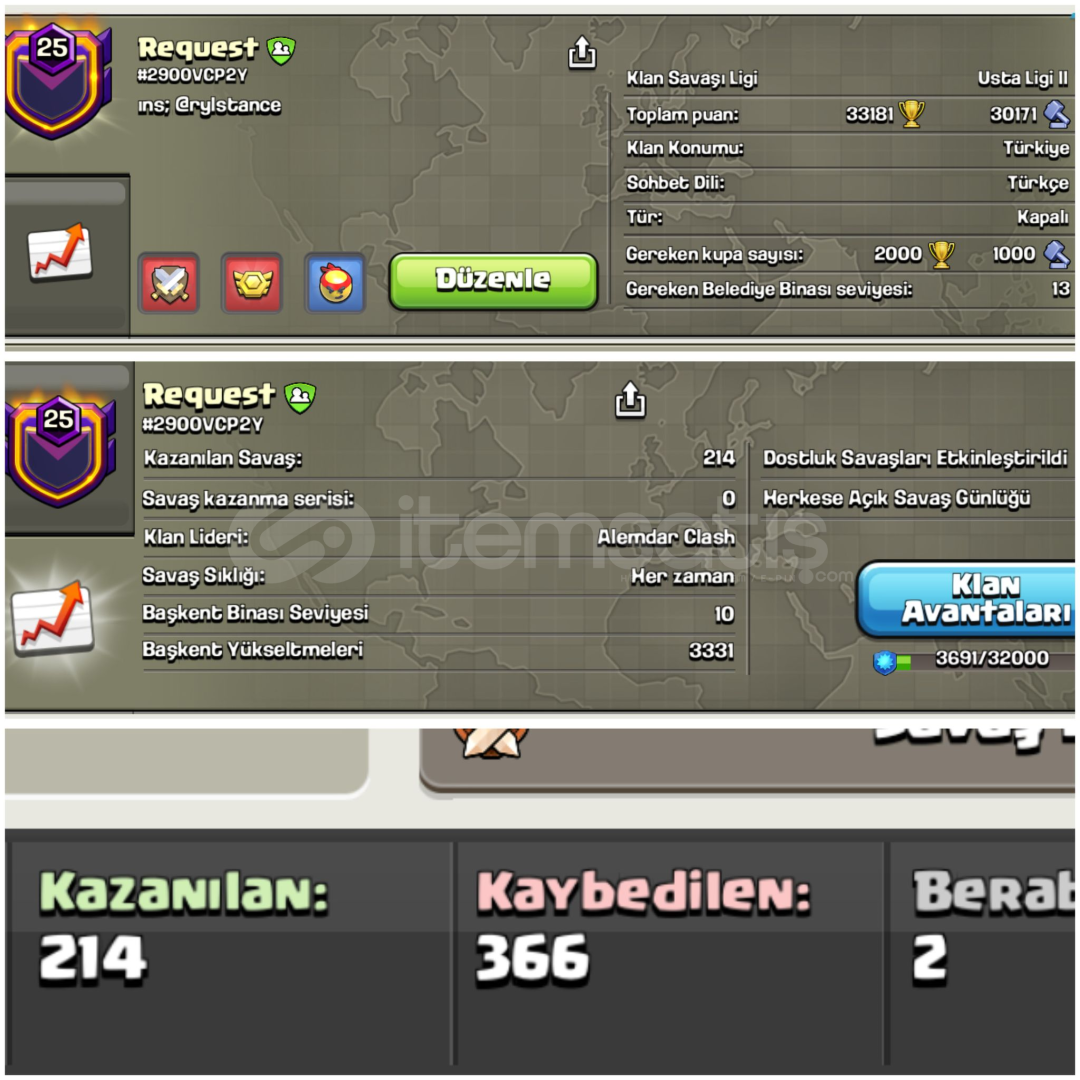 25 LEVEL⚡️Request ORİJİNAL BAĞIŞ KLANI 25 LEVEL⚡️Request ORİJİNAL BAĞIŞ KLANI