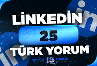 ⭐25 Linkedin Türk Yorum - HIZLI⭐