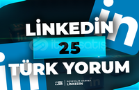⭐25 Linkedin Türk Yorum - HIZLI⭐