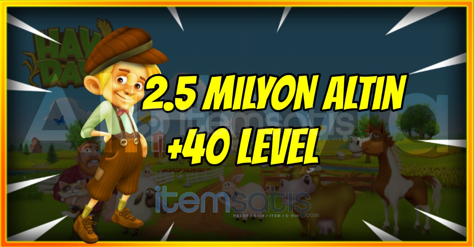 ⚡2.5 MİLYON ALTIN +40 LEVEL⚡SINIRLI STOK ⚡2.5 MİLYON ALTIN +40 LEVEL⚡SINIRLI STOK