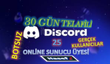 BOTSUZ 25 ONLİNE SUNUCU ÜYE GERÇEK KULLANICILAR