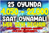 ❤️25 OYUNDA 4.050 - 22.000 Saat⭐Mail Değişir