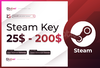 25$ - 200$ Steam Key | Oto Teslimat