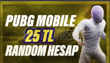 ⭐25 TL PUBG Random Hesap⭐ 