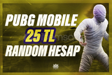 ⭐25 TL PUBG Random Hesap⭐