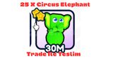  25 xCircus Elephant