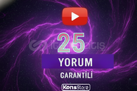 25 YOUTUBE YORUM ( GARANTİLİ )