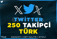 250 %100 Türk Takipçi | Garantili | Twitter