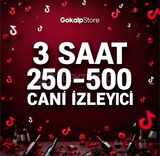 250-500 3 SAAT CANLI İZLEYİCİ TİKTOK