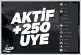 250 7/24 Aktif Resimli Discord Üyesi