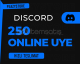 250 7/24 Discord Aktif Üye |Ultra Kalite ANLIK