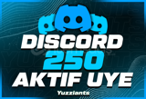 ⭐250 7/24 Discord Aktif Üye | ANLIK