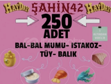 250 ADET BAL BALIK ISTAKOZ TÜY BAL MUMU