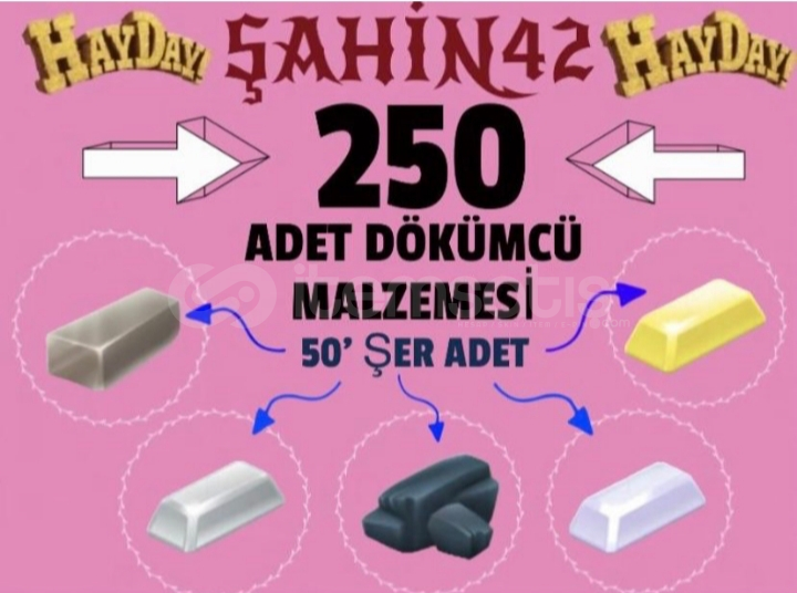 250 ADET DÖKÜMCÜ ÜRÜNÜ 250 ADET DÖKÜMCÜ ÜRÜNÜ