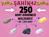 250 ADET EŞİT ŞEKİLDE KALIP 1 ALTİNDAN TESLİM 