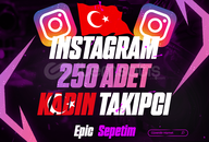 ⭐250 adet Kadın Türk takipçi ✅Garantili✅