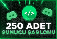 250 ADET SUNUCU ŞABLON!