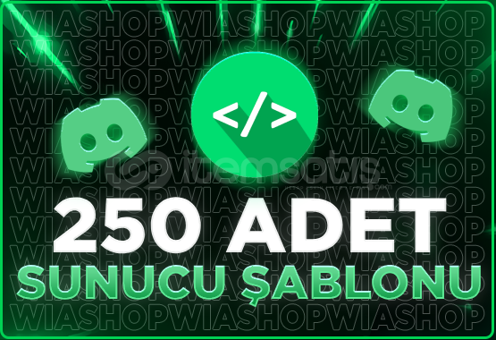 250 ADET SUNUCU ŞABLON! 250 ADET SUNUCU ŞABLON!
