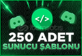 250 ADET SUNUCU ŞABLON!