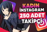 ⭐ 250 Adet Türk Kadın Takipçi İnstagram