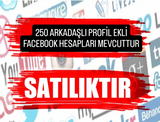 250 ARKADAŞLI PROFİL EKLİ FACEBOOK HESAPLARI 