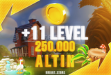 ⭐250 BİN ALTIN +11 LEVEL ve ÜSTÜ⭐