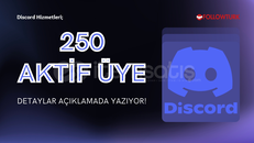 250 Discord 7/24 Aktif Sunucu Üye | GARANTİLİ