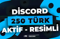 ⭐250 Discord 7/24 Aktif Türk Üye - RESİMLİ⭐