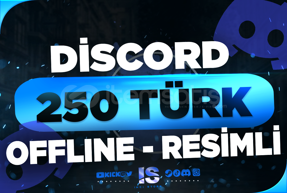 ⭐250 Discord Offline Türk Üye - RESİMLİ⭐ ⭐250 Discord Offline Türk Üye - RESİMLİ⭐