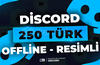 250 Discord Offline Türk Üye - RESİMLİ