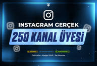 250 Gerçek Kanal Üyesi - Garantili - Instagram