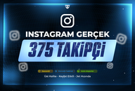 375 Gerçek Takipçi | Garantili - Instagram