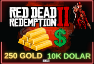 ⭐250 GOLD⭐+10K Dolar RDR2 Online