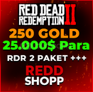 ⭐️250 Gold + 25.000$ RDR2 Online Boost⭐️