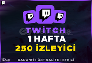 250 İzleyici | 1 Hafta | #1 | Twitch