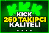 ⭐ 250 Kick Takipçi & Garantili ⭐