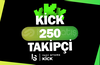 250 Kick Takipçi - HIZLI BÜYÜME