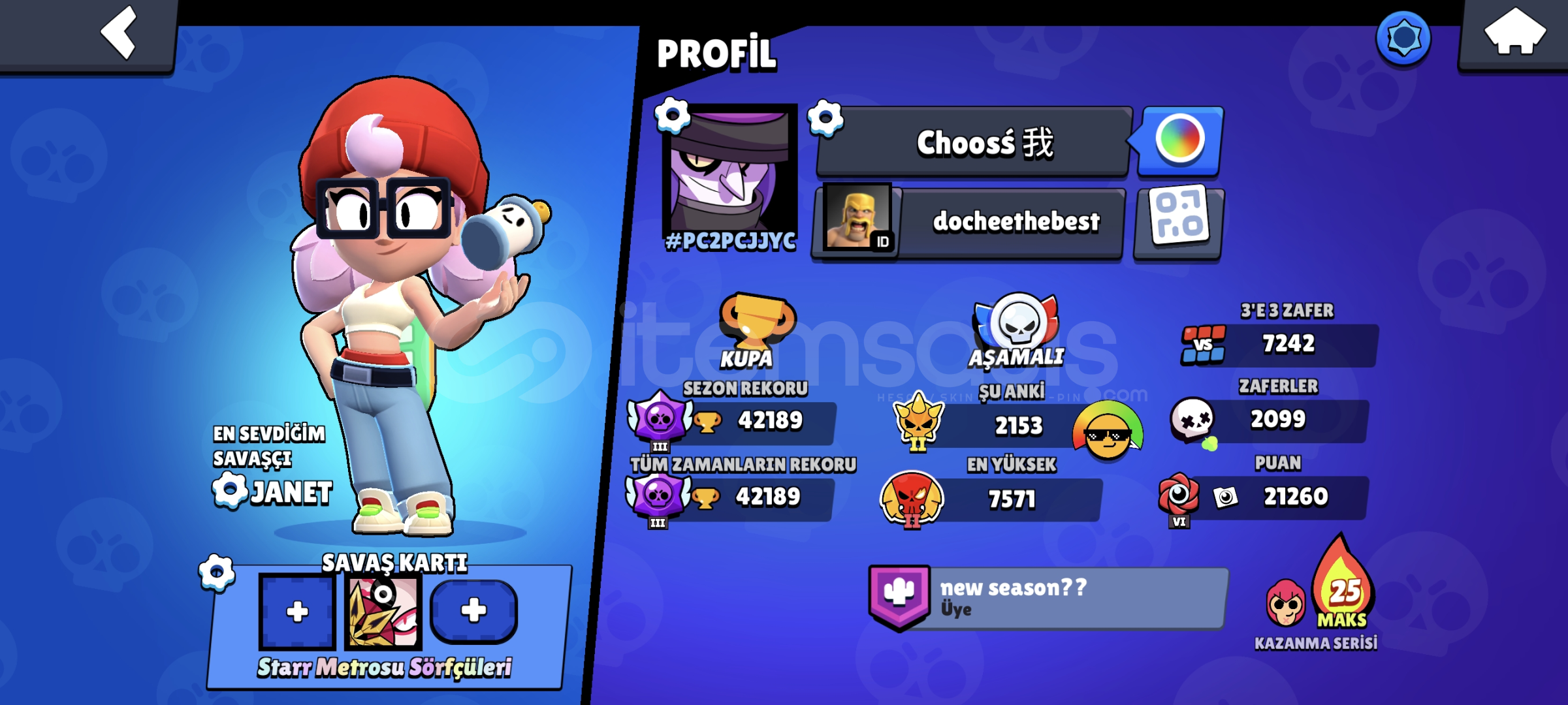 250+ kostümlü 34 full karakter ranked hesabı  250+ kostümlü 34 full karakter ranked hesabı
