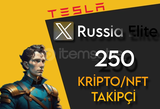 250 KRİPTO/NFT PROFİLLİ TAKİPÇİ | ELİT SERVİS