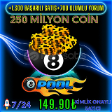 ⭐250 milyon çip⭐ 8 ball pool⭐+LEVEL⭐