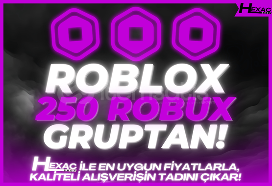 ⭐️250 ROBUX |✅GRUPTAN BEKLEMESİZ GÖNDERİM! ⭐️250 ROBUX |✅GRUPTAN BEKLEMESİZ GÖNDERİM!