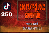 250 TAKİPÇİ KALİTELİ SORUNSUZ GÜVENİLİR
