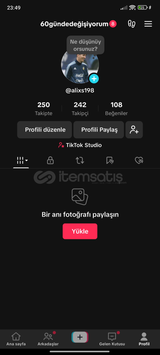 250 takipcili tik tok hesabı 