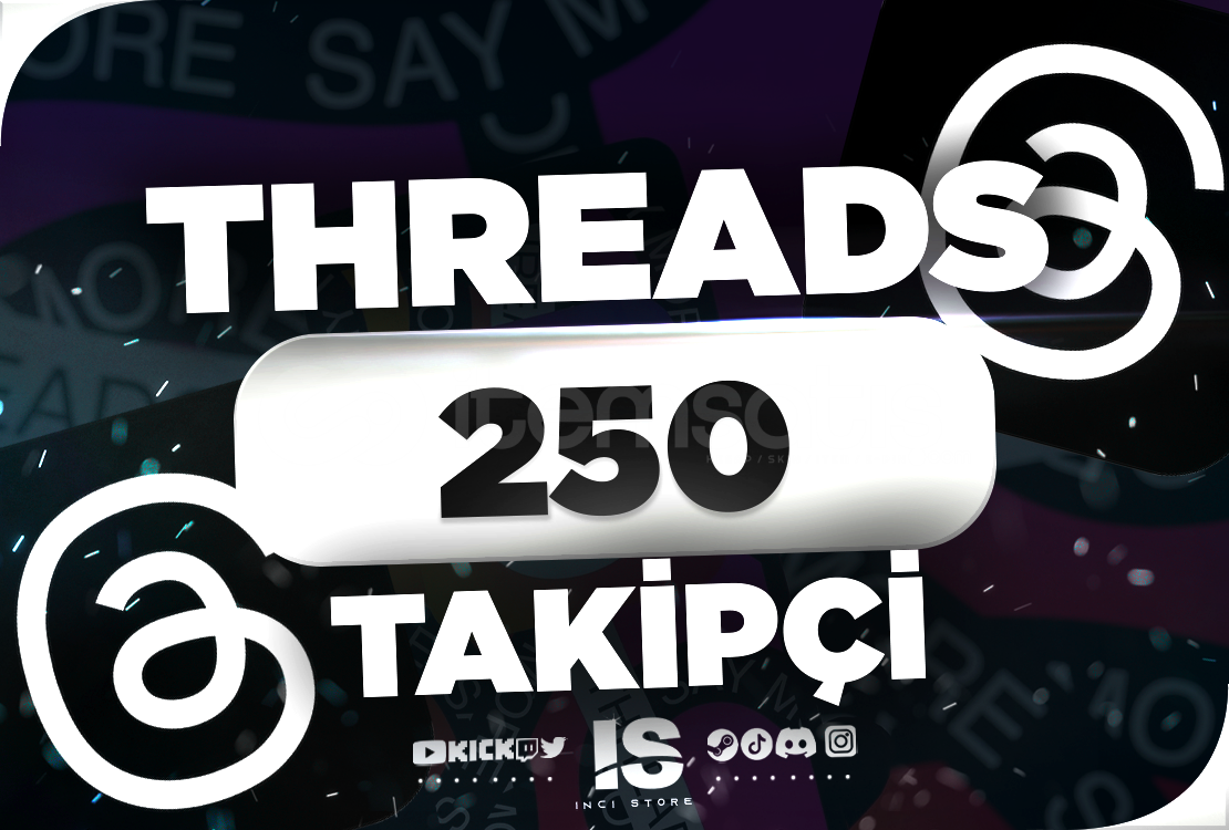 ⭐250 Threads Gerçek Takipçi - KEŞFET⭐ ⭐250 Threads Gerçek Takipçi - KEŞFET⭐