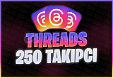 250 Threads Takipçi | GARANTİLİ | ANLIK!