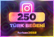 ⭐250 Türk Beğeni İnstagram [%99.9 Türk]⭐